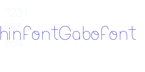 ThinfontGabofont font