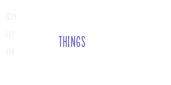 Things font free