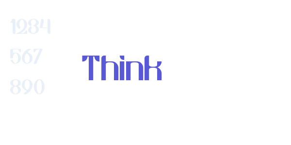 Think font