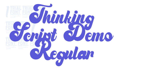 Thinking Script Demo Regular font free