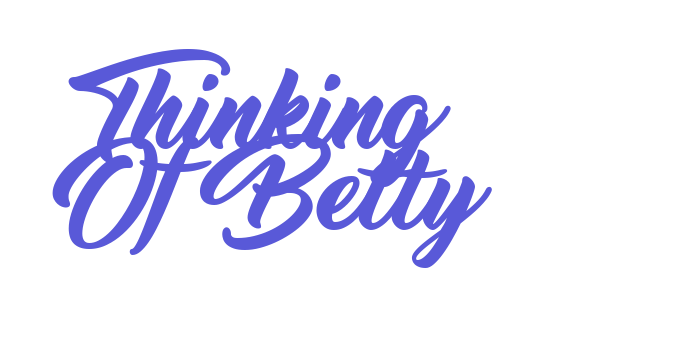 Thinking Of Betty Font Download