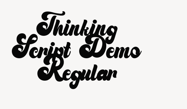 Thinking Script Demo Regular Font