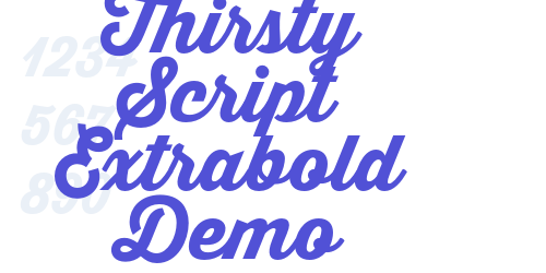 Thirsty Script Extrabold Demo