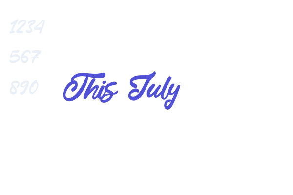 This July Font Download