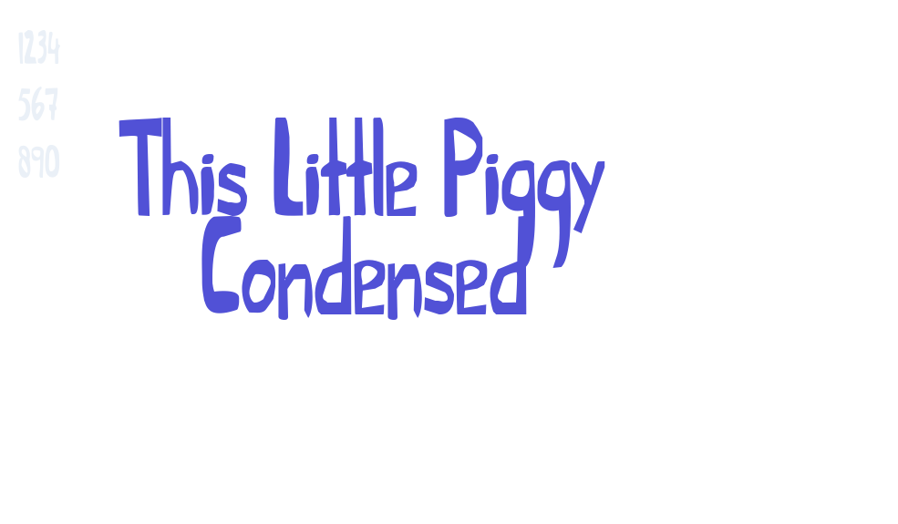 This Little Piggy Condensed-font-download