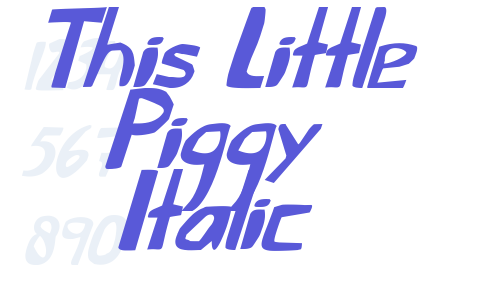 This Little Piggy Italic Font Download