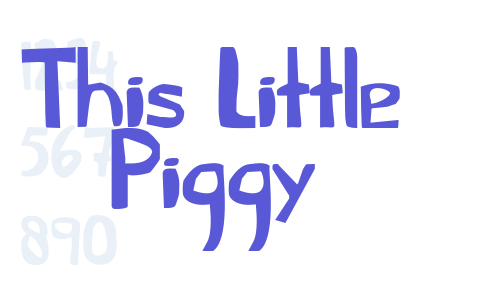 This Little Piggy Font Download