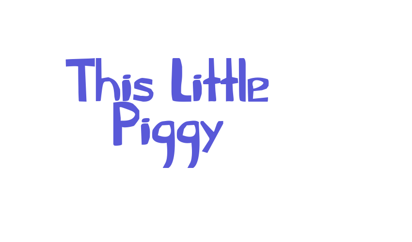 This Little Piggy Font Download