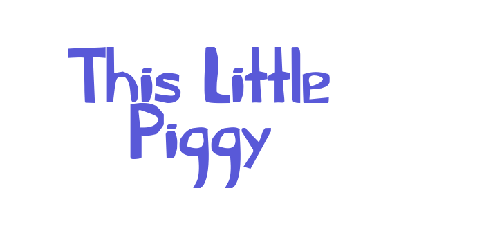 This Little Piggy Font Download