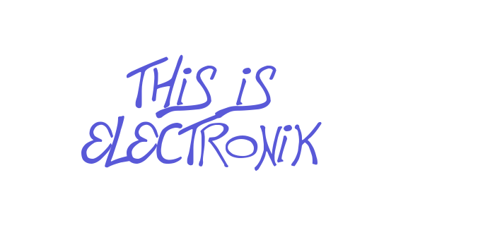 This is Electronik Font Download