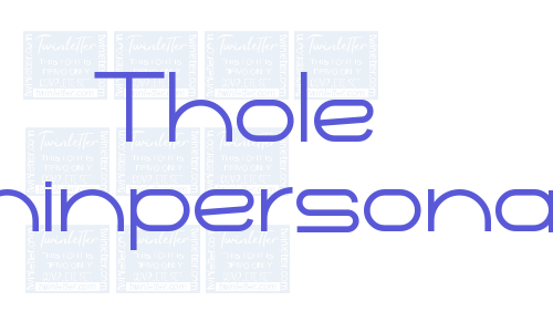 Thole Thinpersonal Font Download