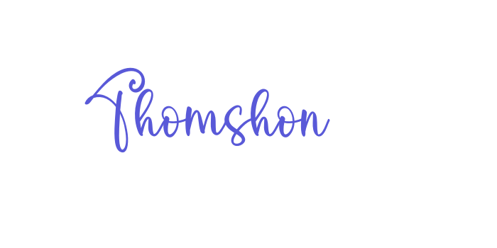 Thomshon Font Download