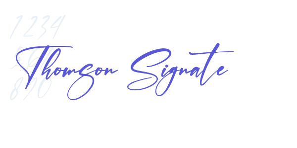 Thomson Signate font free