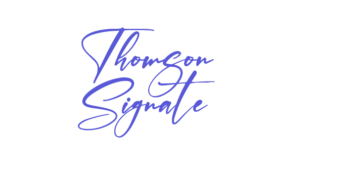 Thomson Signate Font