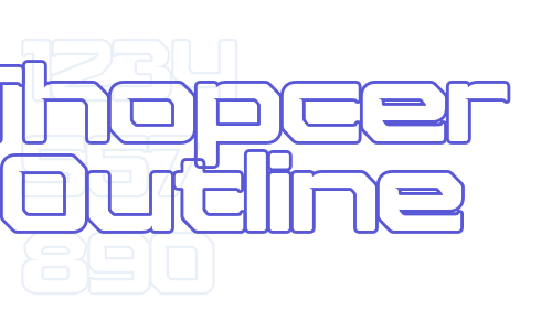 Thopcer Outline Font Download