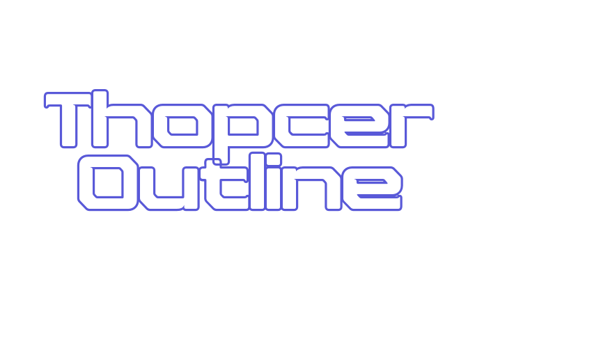 Thopcer Outline Font Download