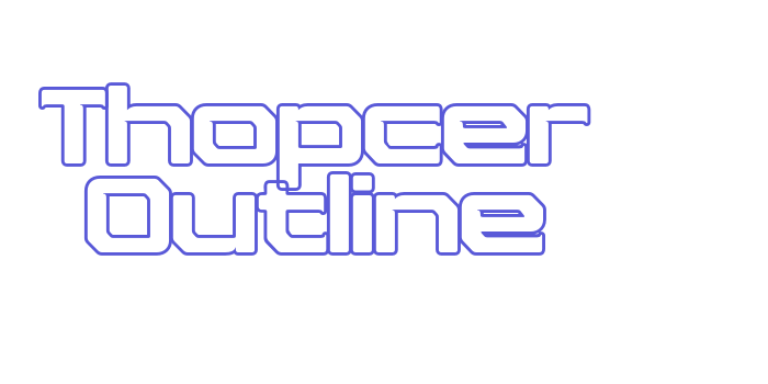 Thopcer Outline Font Download