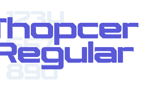 Thopcer Regular Font Download