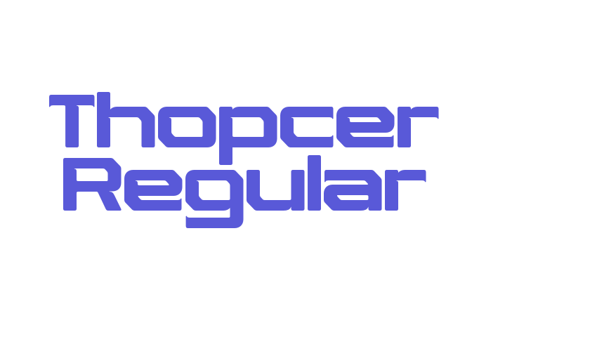 Thopcer Regular Font Download