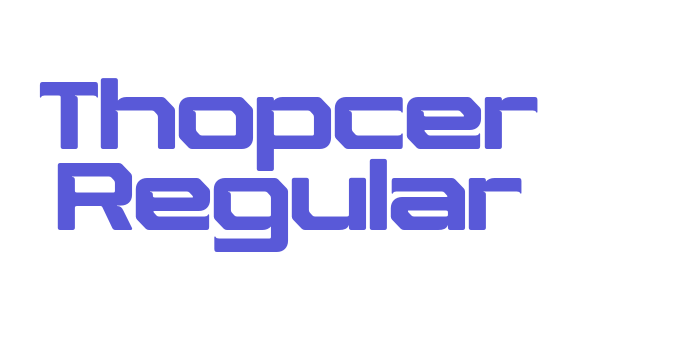 Thopcer Regular Font Download