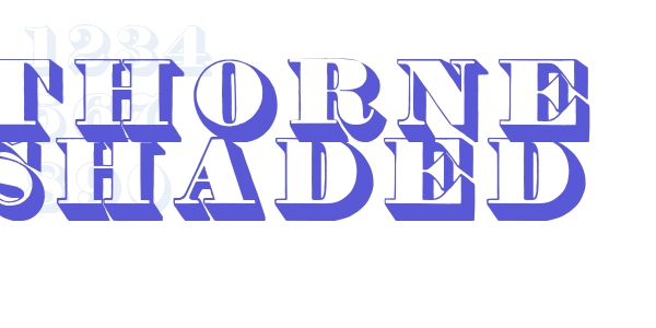 Thorne Shaded font