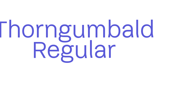 Thorngumbald Regular Font Download