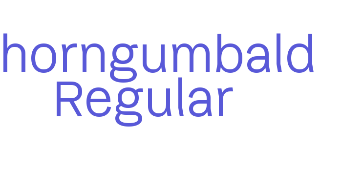 Thorngumbald Regular Font