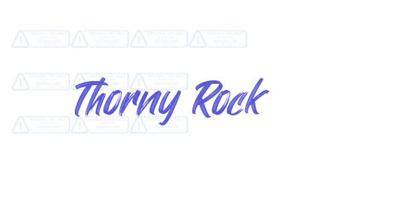 Thorny Rock font free