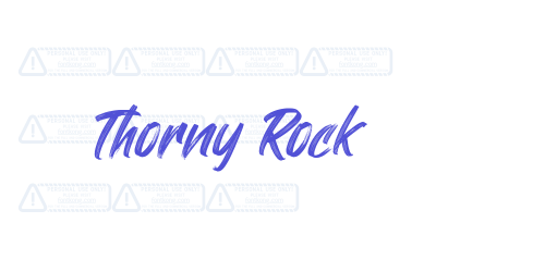 Thorny Rock-font-download
