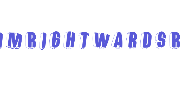 ThreeDimRightwardsRound Font Download