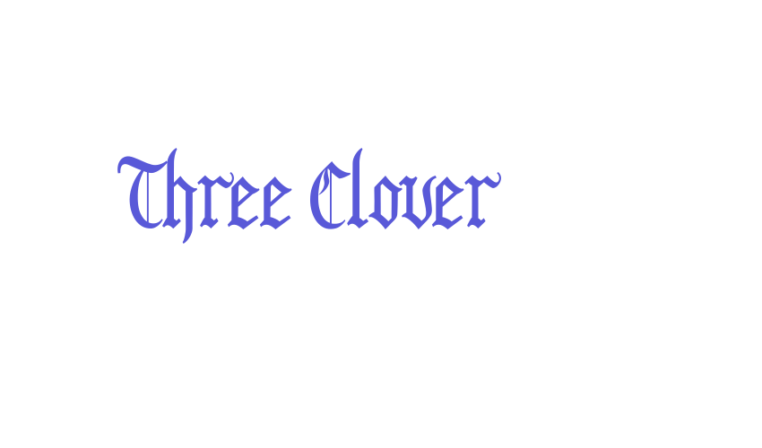 Three Clover Font Download