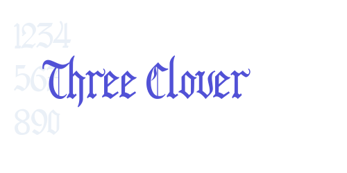 Three Clover-font-download
