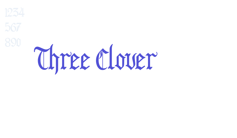 Three Clover-font-download