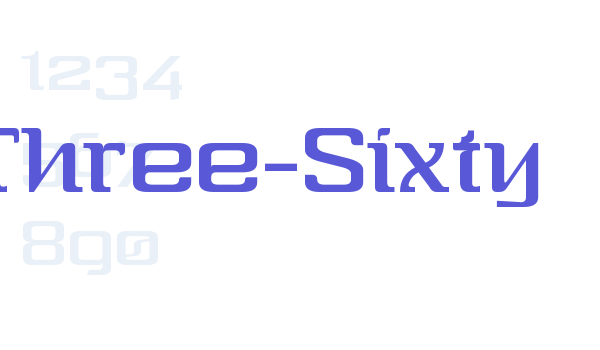 Three-Sixty Font