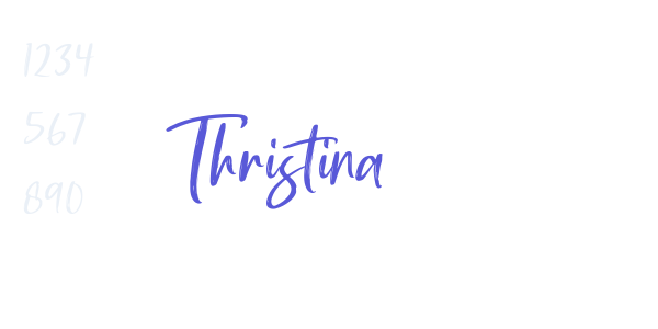 Thristina font