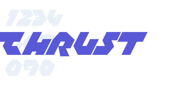 Thrust Font