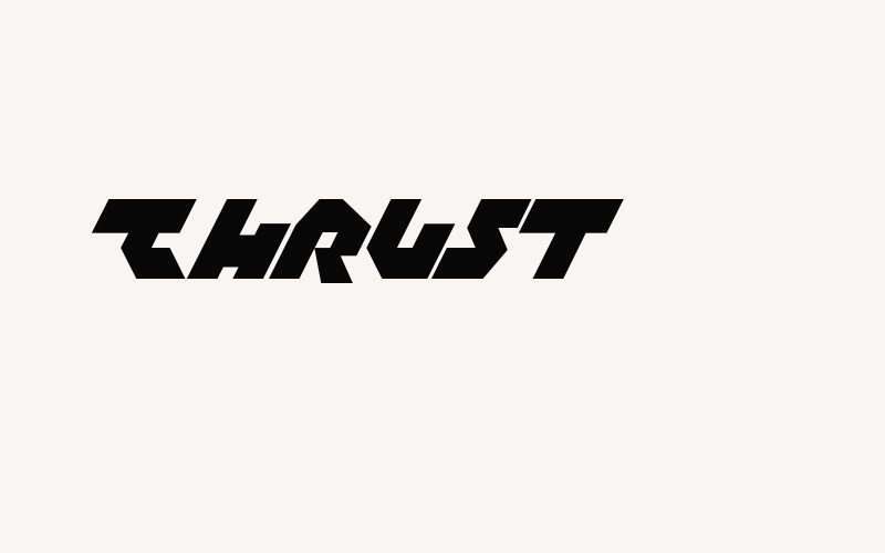 Thrust Font