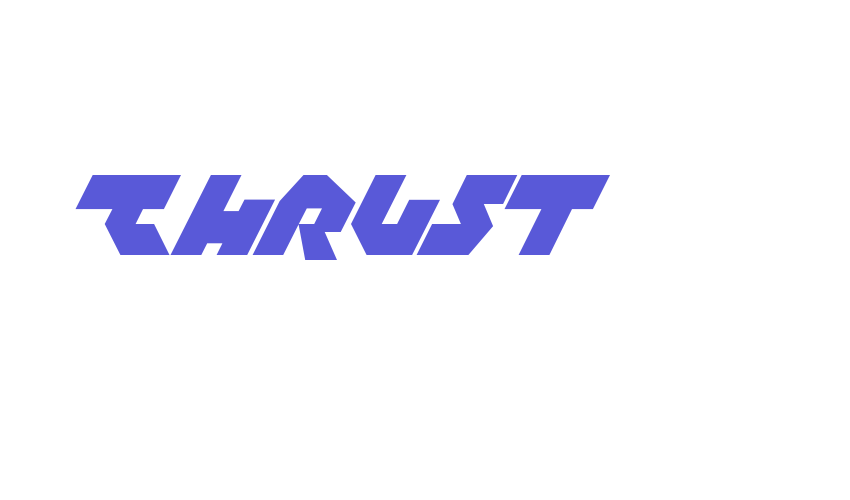 Thrust Font