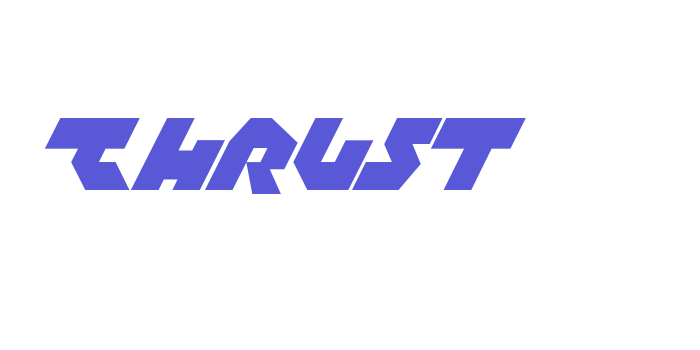 Thrust Font Download