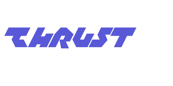 Thrust Font