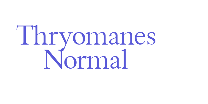 Thryomanes Normal Font Download