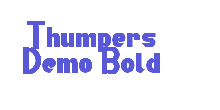 Thumpers Demo Bold Font Download