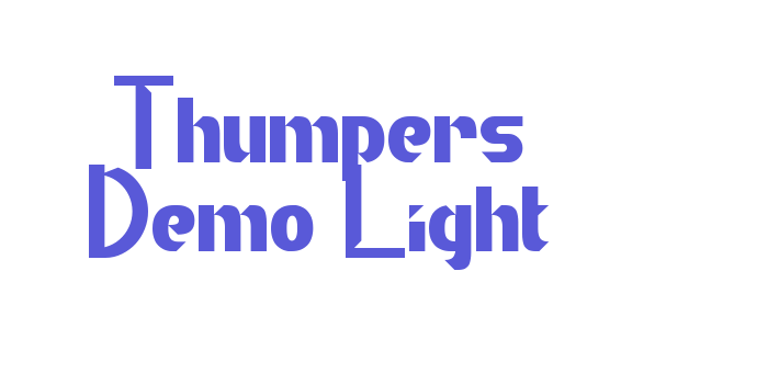 Thumpers Demo Light Font Download