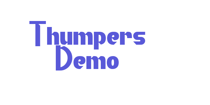 Thumpers Demo Font Download