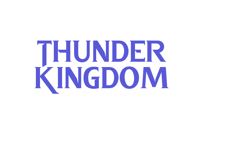 Thunder Kingdom Font Download