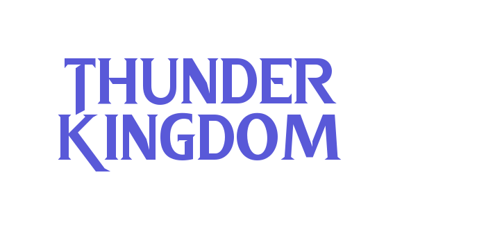 Thunder Kingdom Font Download