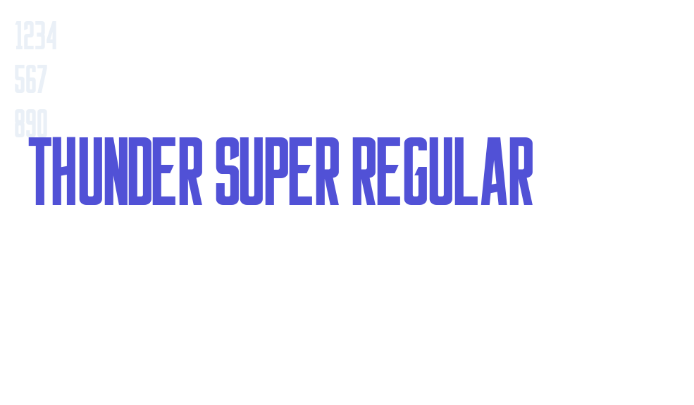 Thunder Super Regular-font-download