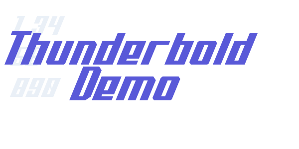 Thunderbold Demo font free