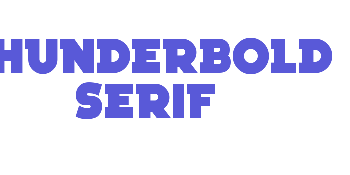 Thunderbold Serif Font