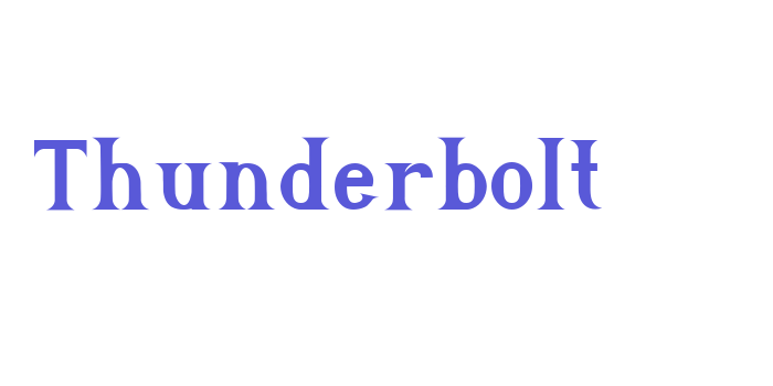 Thunderbolt Font Download